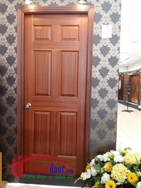 Cửa Gỗ HDF Veneer VD.6A-Sapele