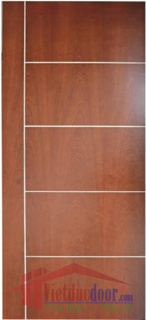 Cửa Gỗ MDF Veneer VD.P1R5-Căm Xe